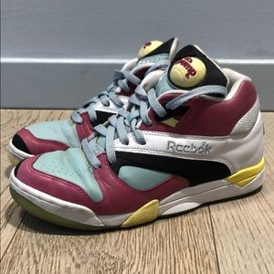 Reebok Pump High Top Sneaker Tennis Ball Mens